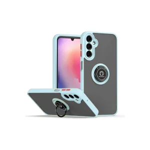 Samsung Galaxy A05S Kılıf Montreal Yüzüklü Silikon Kapak - Buz Mavi-(5796) - EMTHBA9788-9018