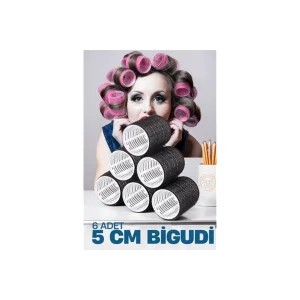 HSNET 5 Cm Bigudi 6 li Paket - EMTHBA3992-3386