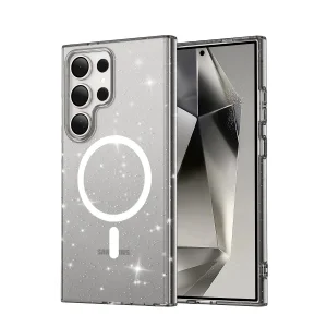 Samsung Galaxy S23 Ultra Kılıf Glow Magsafe Kapak - Siyah-(5796) - ESZAOC4087-5070