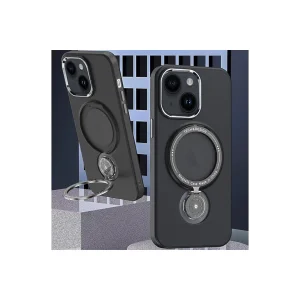 ALLY iPhone 14 Plus İçin Magsafe Uyumlu Standlı Manyetik Silikon Kılıf-(5775) - EMTHBA5305-833