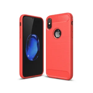 İphone XXS Dark Ultra Koruma Karbon Fiber Silikon Kılıf-(5775) - EMTHBA3587-3997