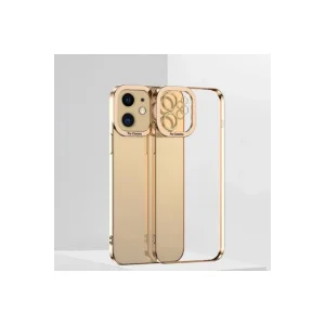 ALLY Fashion Series iPhone 11 6.1inç Kılıf Renkli Kenar Lazer Çerçeveli Silikon - EMTHBA8597-1