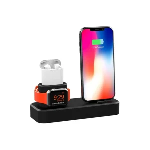 Ally 3in1 Charging Base İPhone+ İwatch+ İPods Silikon Şarj Standı-(5775) - EMTHBA4797-4114