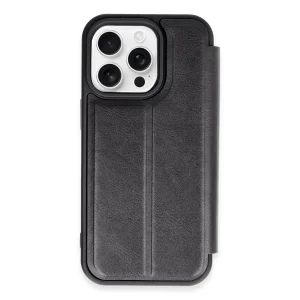 iPhone 14 Pro Max Kılıf Flip Cover - Siyah-(5796) - EMTHBA9016-3417