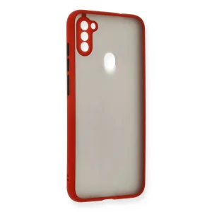 Samsung Galaxy A11 Kılıf Montreal Silikon Kapak - Kırmızı-(5796) - EMTHBA9094-3728