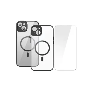 Frame Series iPhone 14 6.1 Kamera Koruyuculu Magsafe Kılıf + Tempered Ekran Koruyu - EMTHBA3725-7