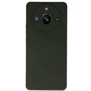 Realme 11 Pro Kılıf Nano içi Kadife Silikon - Koyu Yeşil-(5796) - EMTHBA8138-4791