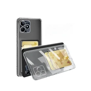 Realme Note 50 4G Kılıf Kart Şeffaf Silikon - Şeffaf-(5796) - EMTHBA3298-2357