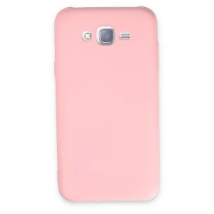 Samsung Galaxy J7 Kılıf Nano içi Kadife Silikon - Pudra-(5796) - EMTHBA5891-3366