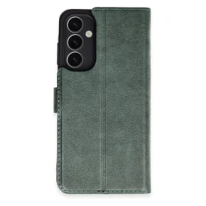 Samsung Galaxy A25 5G Kılıf Trend S Plus Kapaklı Kılıf - Yeşil-(5796) - EMTHBA9501-8188