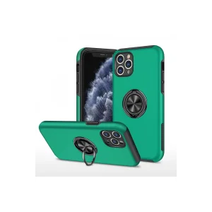 iPhone 11 Pro Max Kılıf Elit Yüzüklü Kapak - Yeşil-(5796) - VOANFD9823-9312