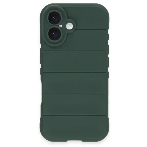 iPhone 16 Plus Kılıf Optimum Silikon - Koyu Yeşil-(5796) - EMTHBA5861-8149