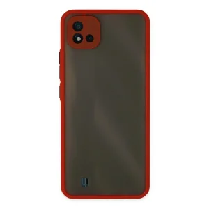 Realme C11 2021 Kılıf Montreal Silikon Kapak - Kırmızı-(5796) - EMTHBA1203-6633