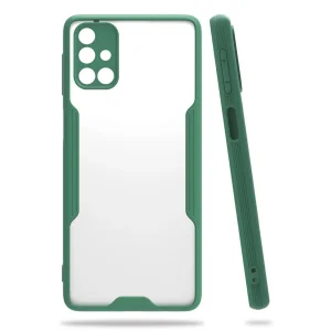 Samsung Galaxy M31S Kılıf Platin Silikon - Yeşil-(5796) - TJAILD7691-4529