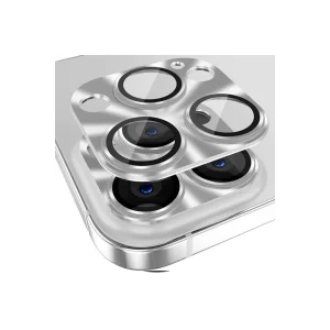 ALLY iPhone 15 Pro-15 Pro Max Metal Tempered Kamera Lens Koruyucu-(5775) - EMTHBA7759-6718