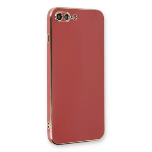 iPhone 7 Plus Kılıf Volet Silikon - Kırmızı-(5796) - EMTHBA3341-7339