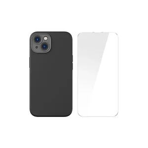 Liquid Silica Gel iPhone 14 Plus 6.7 Magsafe Silikon Kılıf + Tempered Ekran Koruyu - EMTHBA2962-3