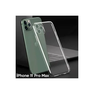 Ally İPhone 11 Pro Max 6.5 İnch Kamera Korumalı Silikon Kılıf-(5775)