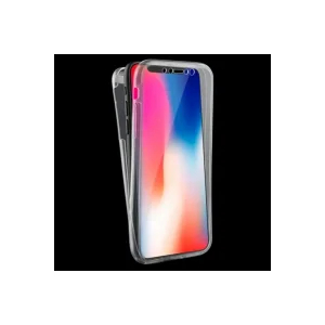 İphone X Xs 360 Koruma Şeffaf Silikon Kılıf-(5775) - EMTHBA8867-2118