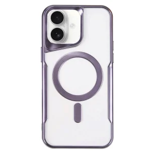 iPhone 16 Kılıf Boyi Magsafe Silikon Kapak - Derin Mor-(5796) - EMTHBA9076-8003