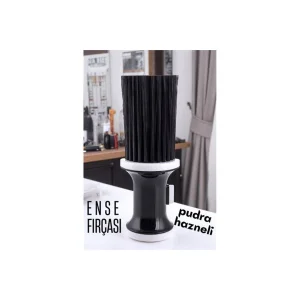 HSNET Pudra Hazneli Ense Fırçası Saç Temizleme Fırçası - Berber Temizlik Fır - EMTHBA5967-3