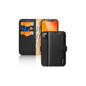 Dux Ducis iPhone 11 Pro Max Kılıf Mıknatıslı Cüzdanlı Deri Kılıf Hivo Serie - EMTHBA7998-4