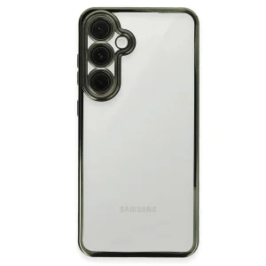 Samsung Galaxy S24 FE Kılıf Lensli Silikon - Yeşil-(5796) - ECR2059-3060