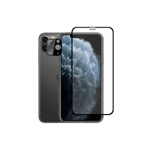 İPhone 11 Pro 2İN1 Full Glue Tempered Cam Ekran Koruyucu +Kamera Lens Set-(5775) - EMTHBA3020-717