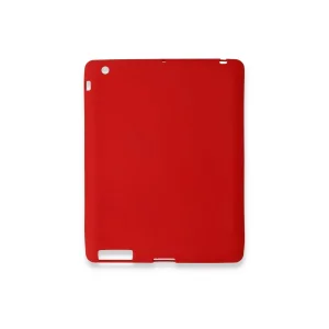 iPad 4 9.7 Kılıf Evo Tablet Silikon - Kırmızı-(5796) - EMTHBA1162-2542