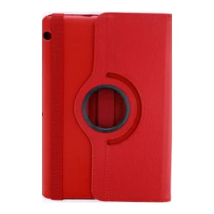 Huawei MediaPad T3 10 / 9.6 Kılıf 360 Tablet Deri Kılıf - Kırmızı-(5796) - EMTHBA1794-6127