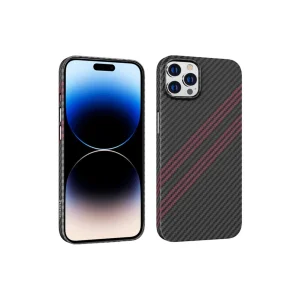 Hoco iPhone 14 Pro 6.1 Kılıf Kevlar Texture Darbe Emici Telefon Kılıfı-(5775) - tygo9194-2216