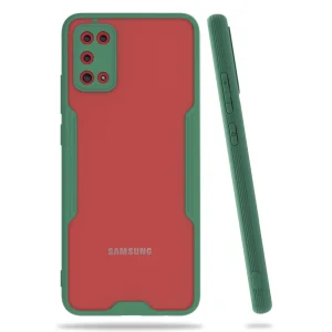 Samsung Galaxy A02S Kılıf Platin Silikon - Yeşil-(5796) - ECR4650-5558