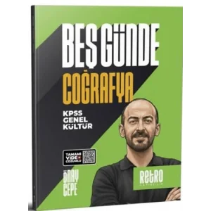KPSS Genel Kültür Beş Günde Coğrafya Kamp Kitabı [Unbound] [Nov 14, 2024] Önay Çepe