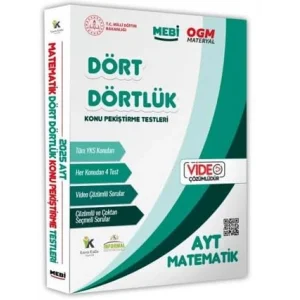 2025 YKS-AYT MEBİ-OGM Dört Dörtlük Matematik Pekiştirme Testi Soru Bankası Video Çözümlü [Unbound] [Nov 14, 2024] Kolektif