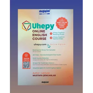 UHEPY Online İngilizce Kursu, A1-C2 Seviye, 261 Video Ders, 2 Kitap + 1 Yıl Online Eğitim, Değişim Yayınları [Turtleback] [Dec 30, 2024] Mustafa Şencanlar