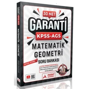 Paraf Akademi KPSS-AGS 30 Net Matematik Geometri Soru Bankası [Unbound] [Nov 14, 2024] Kollektif