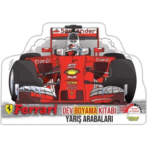 Ferrari Dev Boyama Kitabı Yarış Arabaları [Staple Bound] [Dec 30, 2024] Eser Sahibi Yok