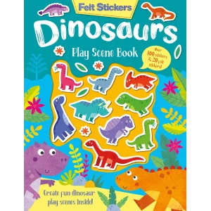 Felt Stickers Dinosaur Play Scene Book [Paperback] [Oct 01, 2020] Elliot, Kit and Williams, Gareth