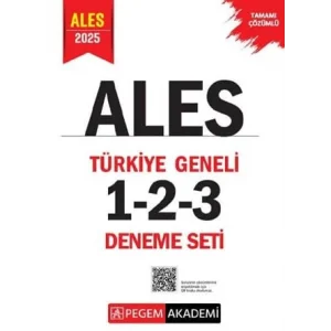 Pegem Akademi Yayıncılık ALES 2025 Tamamı Çözümlü Türkiye Geneli 1-2-3 (3lü Deneme Seti) [Unbound] [Nov 14, 2024] Kolektif