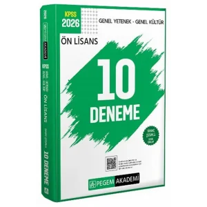 2026 KPSS Genel Yetenek Genel Kültür Ön Lisans Tamamı Çözümlü 10 Deneme [Paperback] [Nov 18, 2025] Kolektif