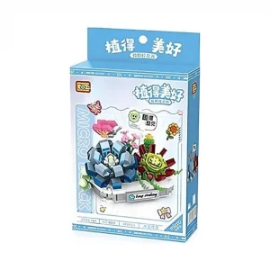 LZ-8831 NessiWorld  BUZ MAVİSİ KAR LOTUSU ÇİÇEĞİ 370 PARÇA BLOCK