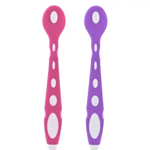 Silikon Mama Kaşığı 563 Pembe Mor