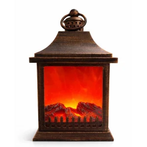 Dekoratif Ledli Şömine Lamba Alk4595