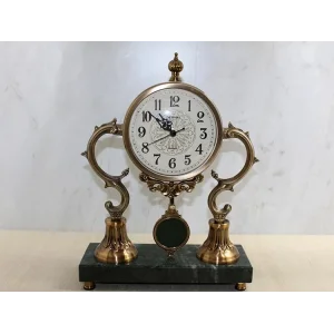 Altı Mermer Sarkaşlı Masa Üstü Saat Alk4321