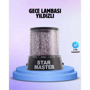 Odayı Yıldızlarla Dolduran Galaxy Efektli LED Projektör Işık - KR0025-5MZXJ8