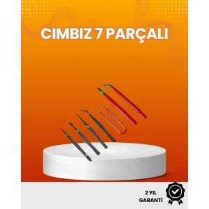 7’li Hassas Uçlu Cımbız Seti Antistatik ESD Kaplamalı Profesyonel