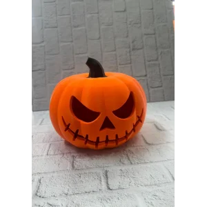 Kapaklı Balkabağı Dekor Kutusu 21×15 cm Halloween Temalı Saklama