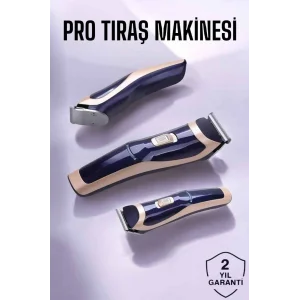 Profesyonel Şarjlı Saç ve Sakal Traş Makinesi Kolay Kullanım