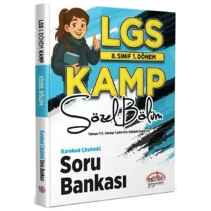 8. Sınıf 1. Dönem LGS Kamp Sözel Bölüm Karekod Çözümlü Soru Bankası [Unbound] [Nov 14, 2024] Kolektif
