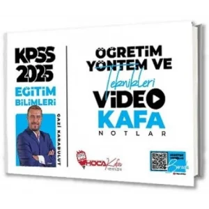 2025 KPSS Eğitim Bilimleri Öğretim Yöntem ve Teknikleri Video Kafa Notlar [Paperback] [Dec 30, 2023] Gazi Karabulut
